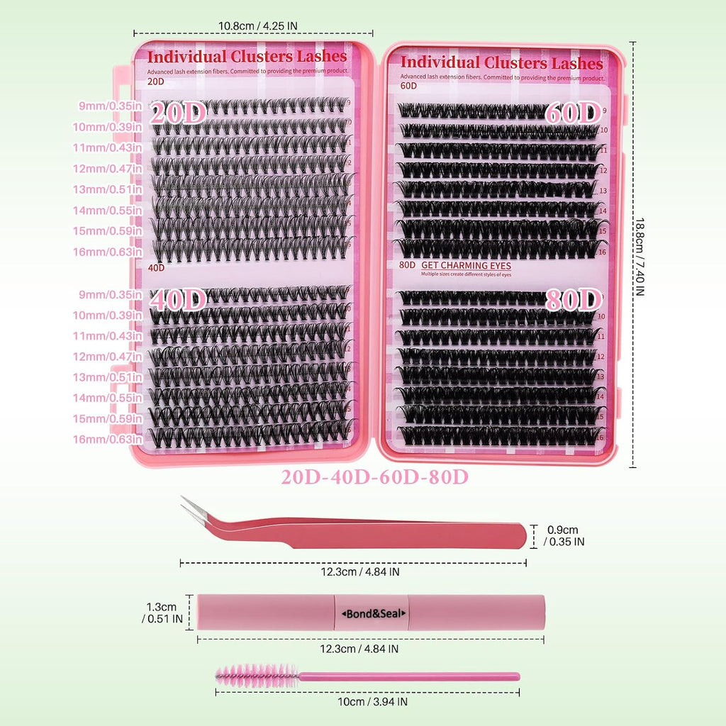 DIY Eyelash Extension Kit (640 Pieces)