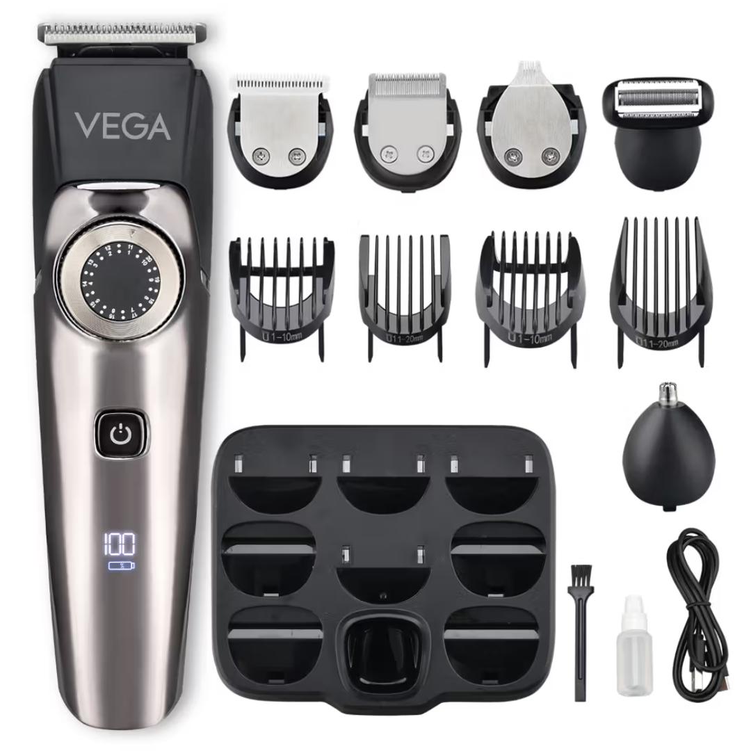 9-in-1 Men's Grooming Kit – Rechargeable Hair, Beard & Body Trimmer