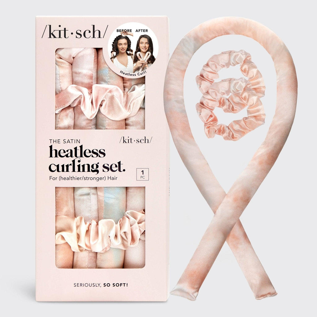 Satin Heatless Curling Set – No-Heat Hair Styling Kit