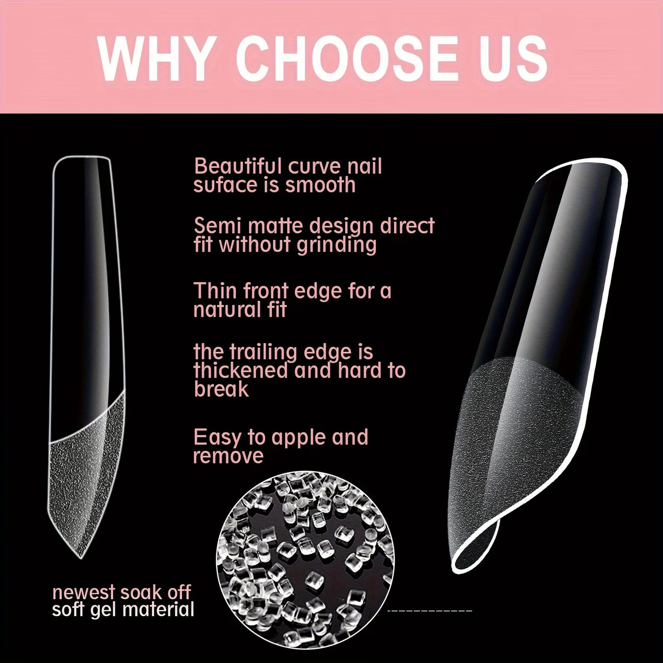 Press on Square Nail Tips